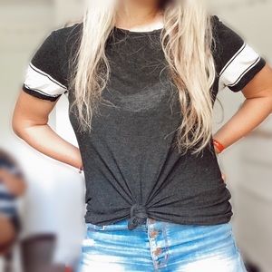 Zumiez T-Shirt with stripes on sleeves